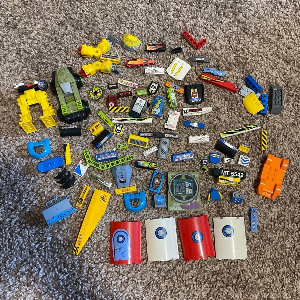 Bulk Lego Stickered Pieces